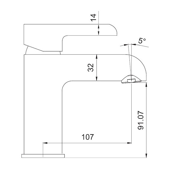 Смеситель для раковины Gappo G1003-6, черный/хром - фото 3