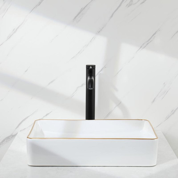 Смеситель для раковины высокий Gappo G06-6 G1006-26, чёрный, Цвет производителя: чёрный - фото 4