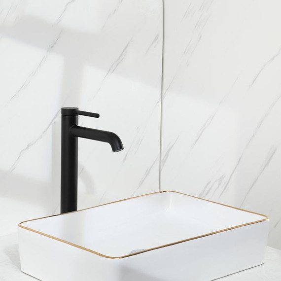 Смеситель для раковины высокий Gappo G06-6 G1006-26, чёрный, Цвет производителя: чёрный - фото 5