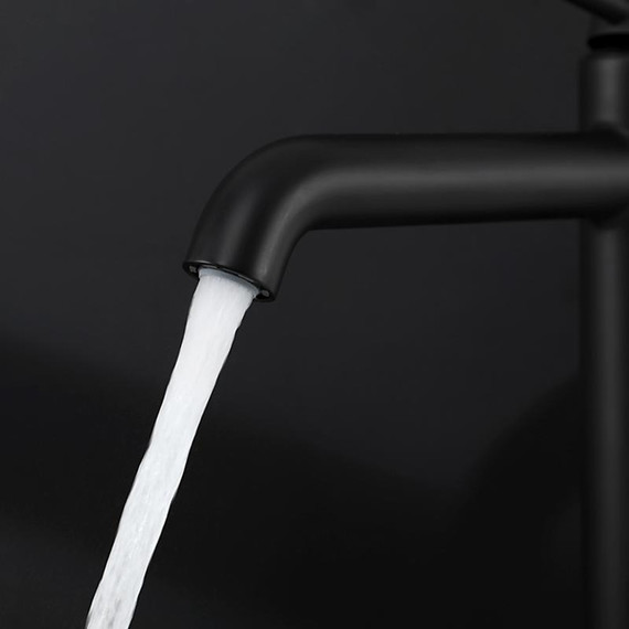 Смеситель для раковины высокий Gappo G06-6 G1006-26, чёрный, Цвет производителя: чёрный - фото 7