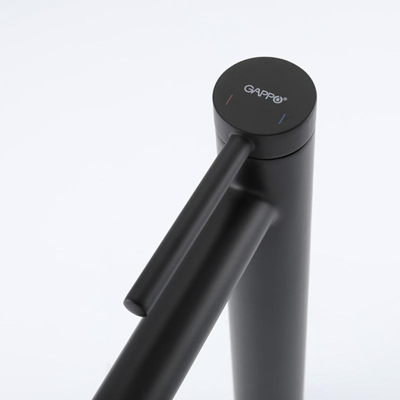 Смеситель для раковины высокий Gappo G06-6 G1006-26, чёрный, Цвет производителя: чёрный - фото 18