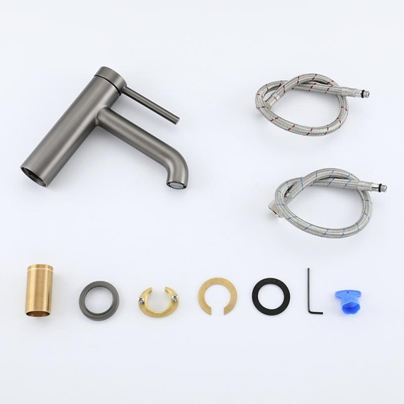 Смеситель для раковины Gappo G06-9 G1006-9, оружейная сталь - фото 22