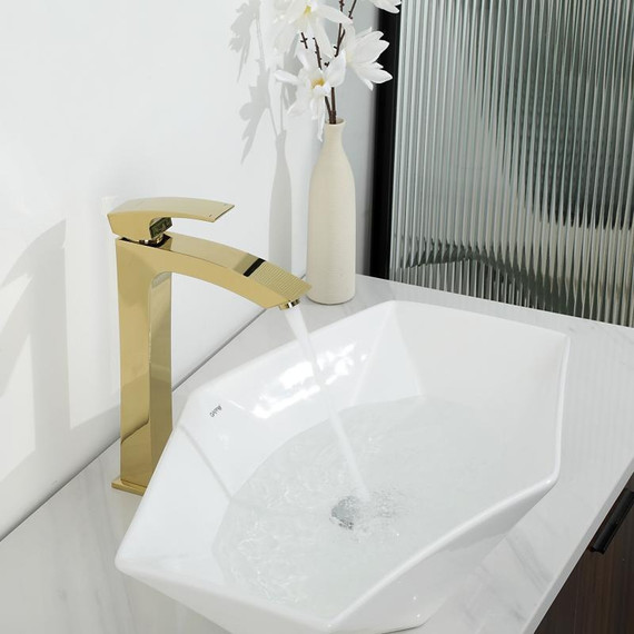 Смеситель для раковины высокий Gappo G1007-32, золото - фото 10