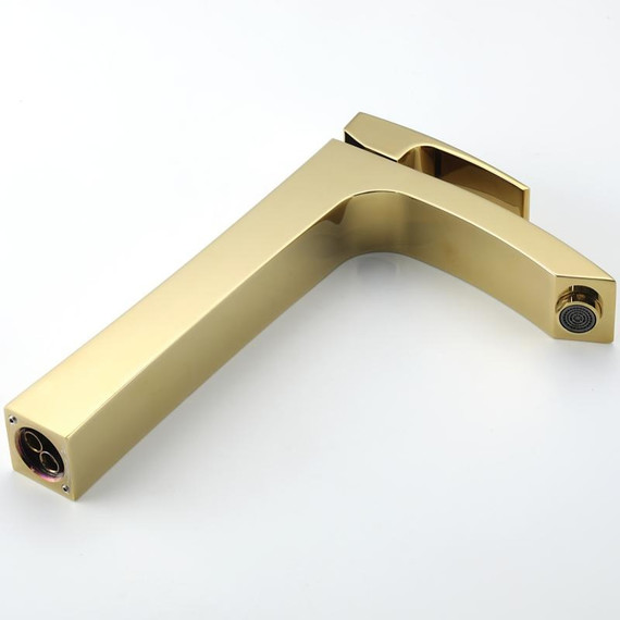 Смеситель для раковины высокий Gappo G1007-32, золото - фото 14