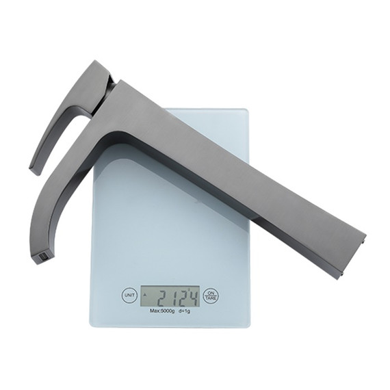 Смеситель для раковины высокий Gappo G1007-89, оружейная сталь - фото 9