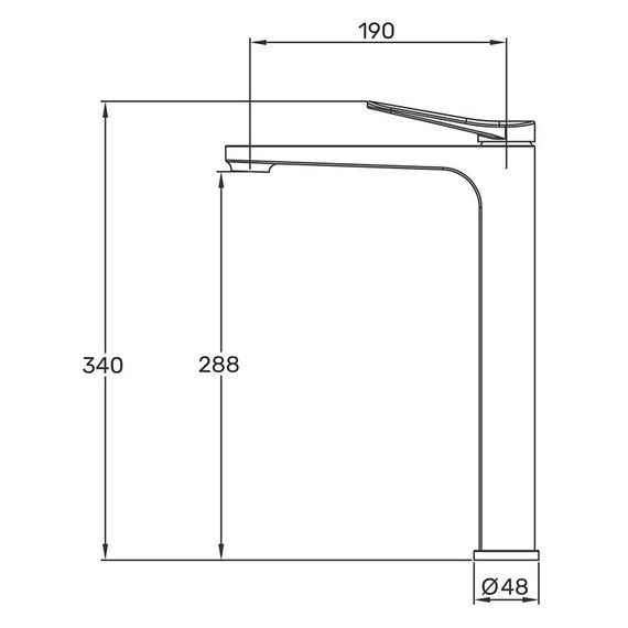 Смеситель для раковины высокий Gappo G10-3 G1010-23, золото сатин, Цвет производителя: золото сатин - фото 2