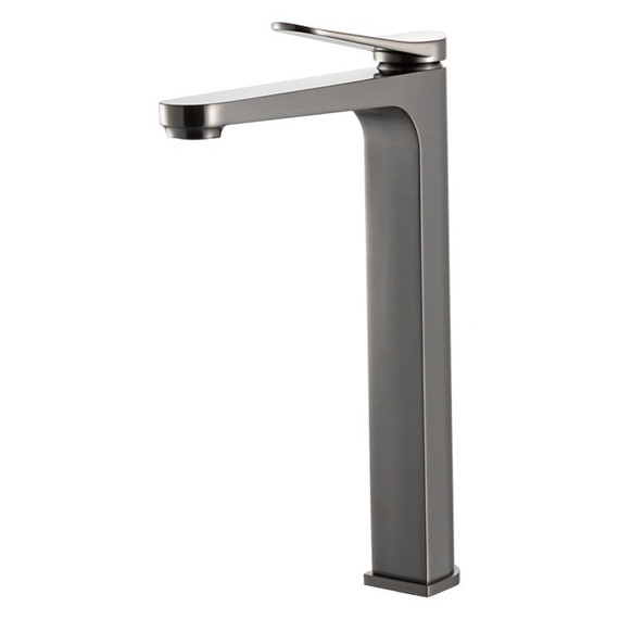 Смеситель для раковины высокий Gappo G10-9 G1010-29, оружейная сталь, Цвет производителя: оружейная сталь - фото 