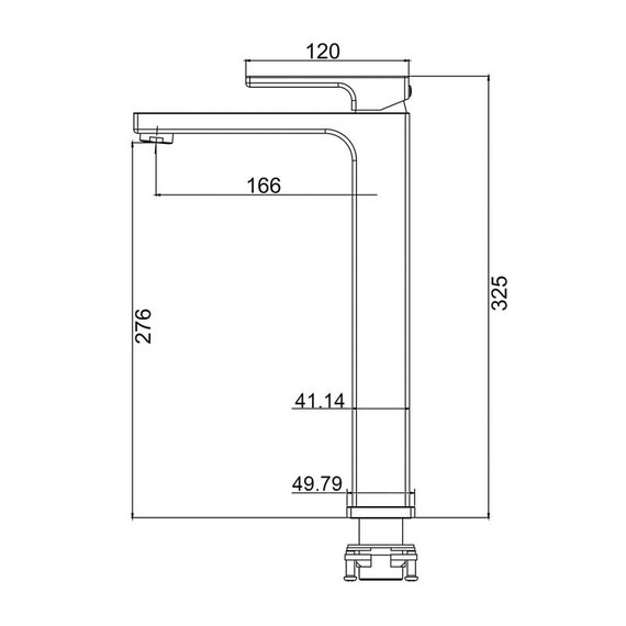 Смеситель для раковины высокий Gappo G1017-92, оружейная сталь - фото 6