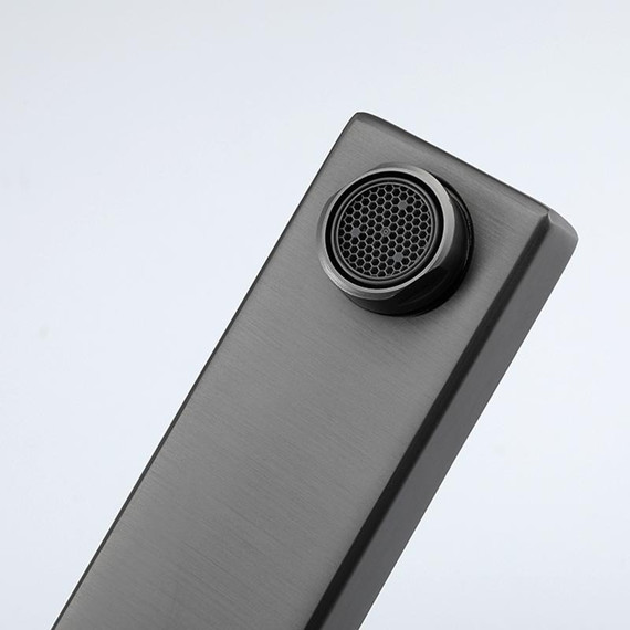 Смеситель для раковины высокий Gappo G1017-92, оружейная сталь - фото 4