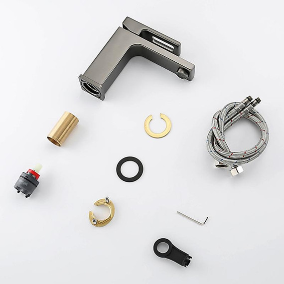 Смеситель для раковины Gappo G1017-9, оружейная сталь - фото 11