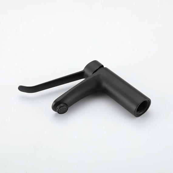 Смеситель для раковины с локтевой (хирургической) ручкой Gappo G1021-6, черный, Цвет производителя: чёрный - фото 16