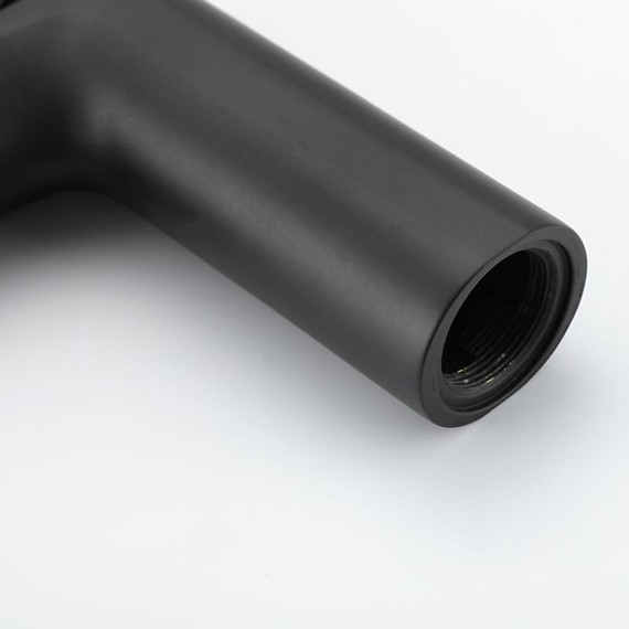 Смеситель для раковины с локтевой (хирургической) ручкой Gappo G1021-6, черный, Цвет производителя: чёрный - фото 21