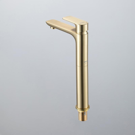 Смеситель для раковины высокий Gappo G48-3 G1048-32, золото сатин, Цвет производителя: золото сатин - фото 15