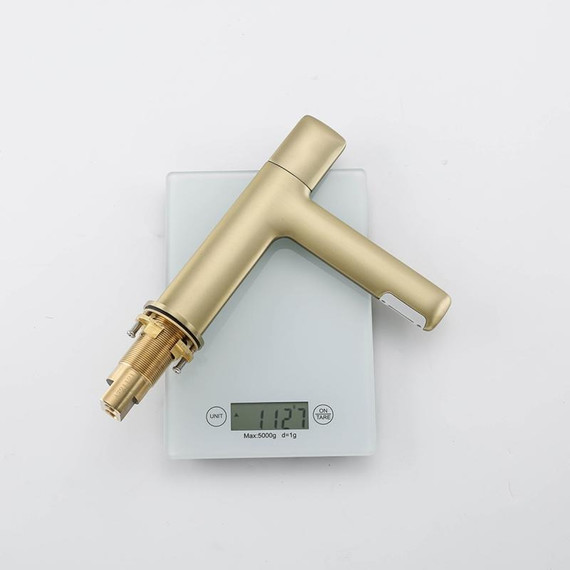 Смеситель для раковины Gappo G1052-81, сатин золотой, Цвет производителя: золото матовое - фото 5