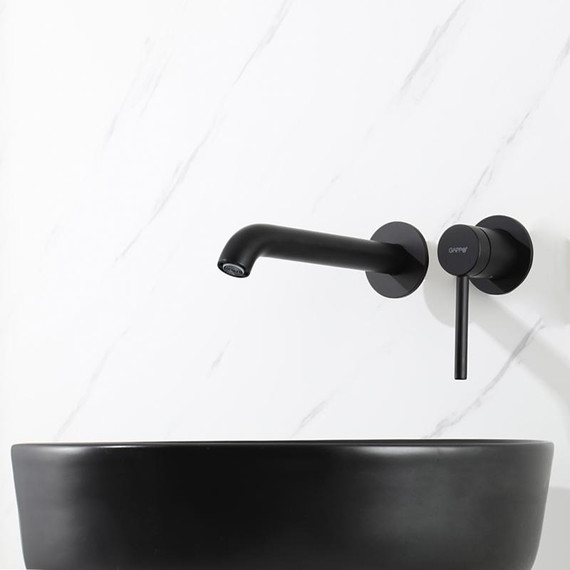 Смеситель для раковины настенный Gappo G06-6 G1206-6, чёрный, Цвет производителя: чёрный - фото 6