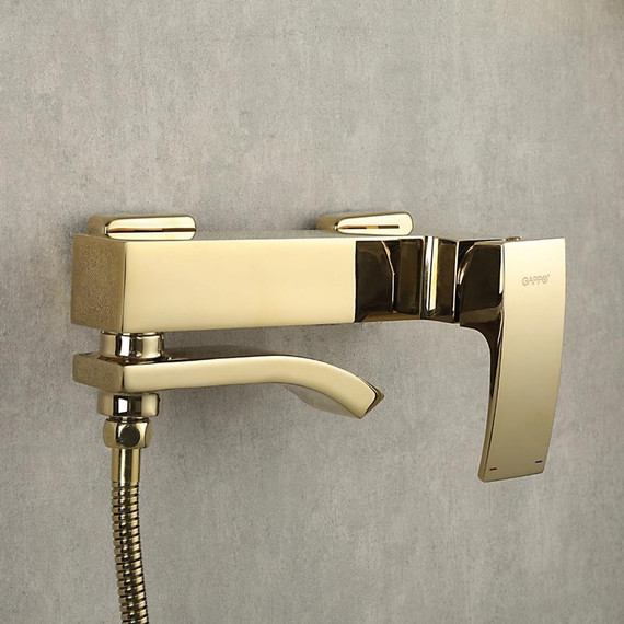 Смеситель для ванны с душевым гарнитуром Gappo G3207-3, золото - фото 6