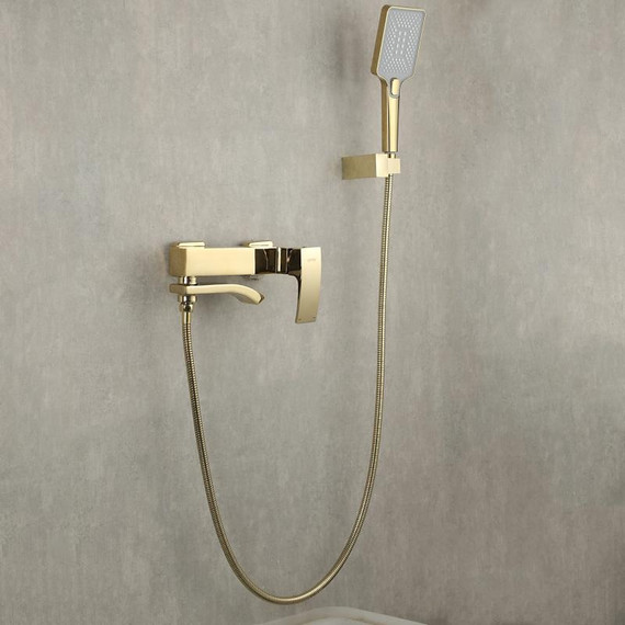 Смеситель для ванны с душевым гарнитуром Gappo G3207-3, золото - фото 2