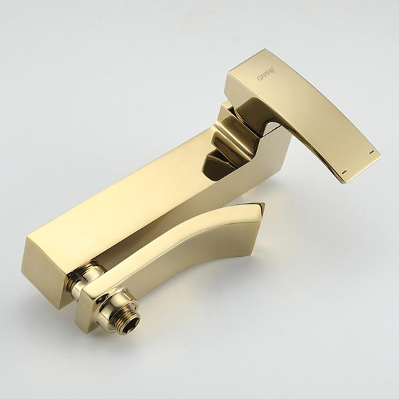 Смеситель для ванны с душевым гарнитуром Gappo G3207-3, золото - фото 18