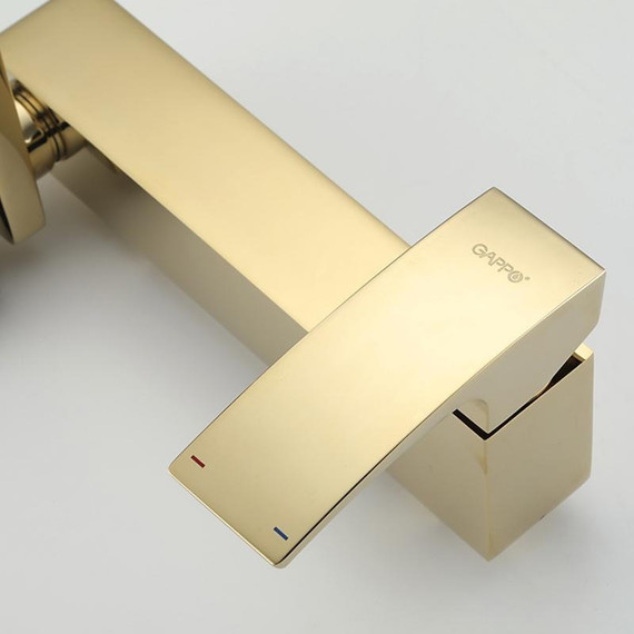 Смеситель для ванны с душевым гарнитуром Gappo G3207-3, золото - фото 20