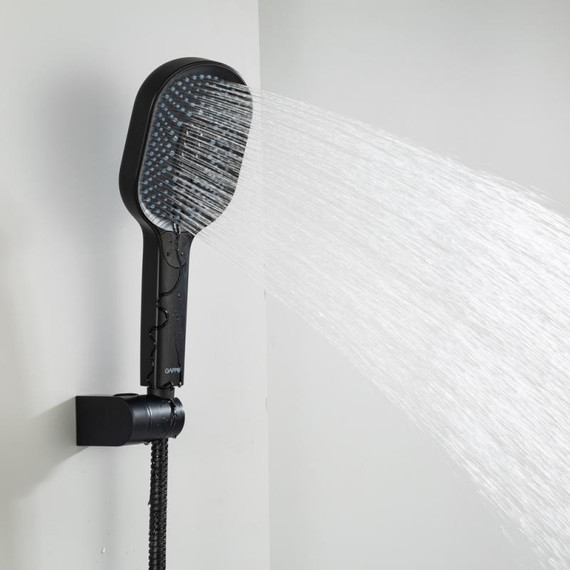 Смеситель для ванны с выдвижным изливом Gappo G10-6 G3210-6, чёрный, Цвет производителя: чёрный - фото 11