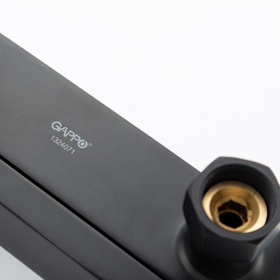 Смеситель для ванны с выдвижным изливом Gappo G10-6 G3210-6, чёрный, Цвет производителя: чёрный - фото 16