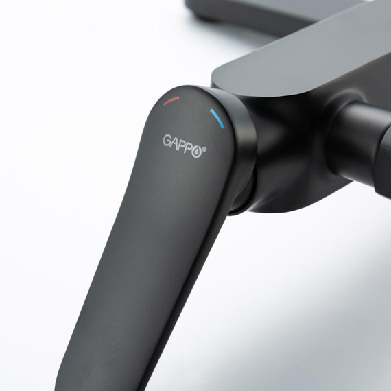 Смеситель для ванны с выдвижным изливом Gappo G10-6 G3210-6, чёрный, Цвет производителя: чёрный - фото 18