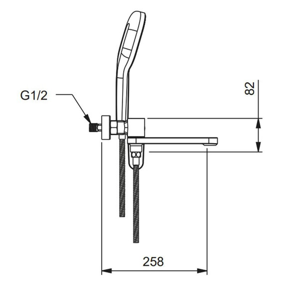 Смеситель для ванны с выдвижным изливом Gappo G10-6 G3210-6, чёрный, Цвет производителя: чёрный - фото 27