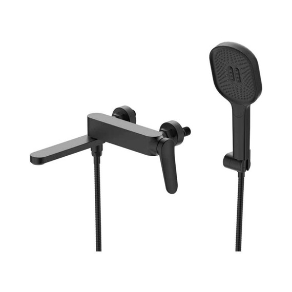 Смеситель для ванны с выдвижным изливом Gappo G10-6 G3210-6, чёрный, Цвет производителя: чёрный - фото 