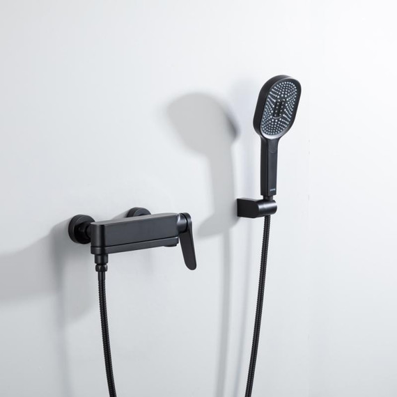 Смеситель для ванны с выдвижным изливом Gappo G10-6 G3210-6, чёрный, Цвет производителя: чёрный - фото 3