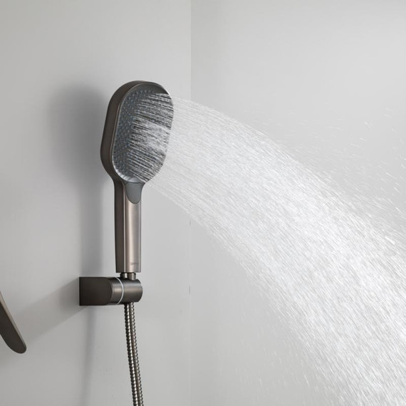 Смеситель для ванны с выдвижным изливом Gappo G10-9 G3210-9, оружейная сталь, Цвет производителя: оружейная сталь - фото 10