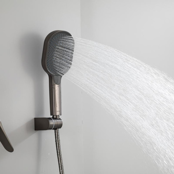 Смеситель для ванны с выдвижным изливом Gappo G10-9 G3210-9, оружейная сталь, Цвет производителя: оружейная сталь - фото 11