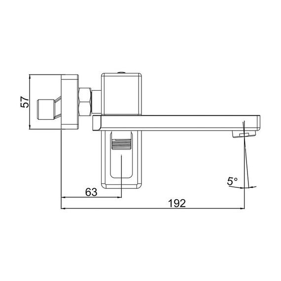 Смеситель для ванны Gappo G17-3 G3217-3, золото сатин - фото 2