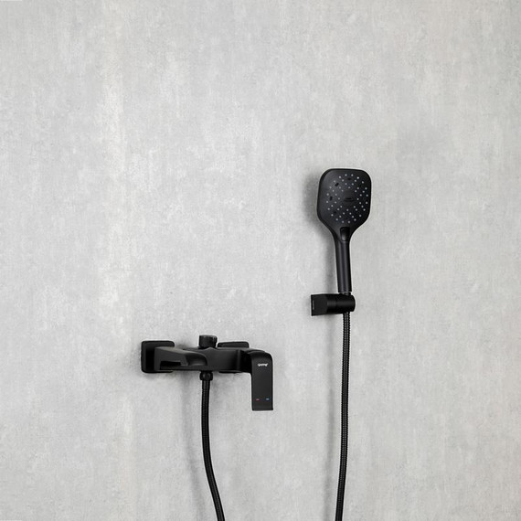 Смеситель для ванны с душевым гарнитуром Gappo Aventador G3250, черный/хром - фото 3