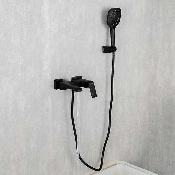 Смеситель для ванны с душевым гарнитуром Gappo Aventador G3250, черный/хром - фото 11