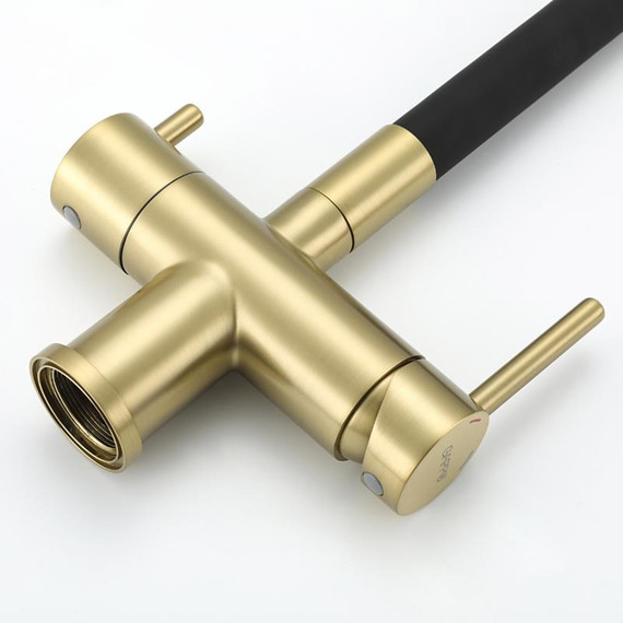 Смеситель для кухни Gappo G4398-33, золото/черный - фото 27