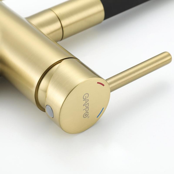 Смеситель для кухни Gappo G4398-33, золото/черный - фото 28