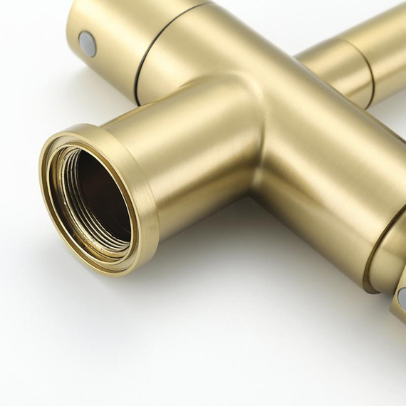 Смеситель для кухни Gappo G4398-33, золото/черный - фото 30