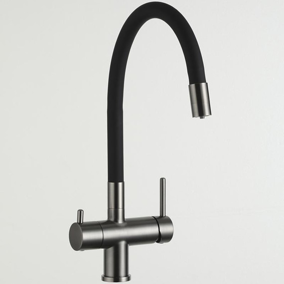 Смеситель для кухни Gappo G4398-39, оружейная сталь/чёрный - фото 22