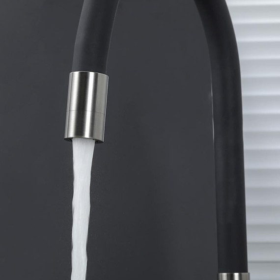 Смеситель для кухни Gappo G4398-39, оружейная сталь/чёрный - фото 12