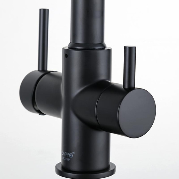 Смеситель для кухни Gappo G4398-66, черный - фото 36