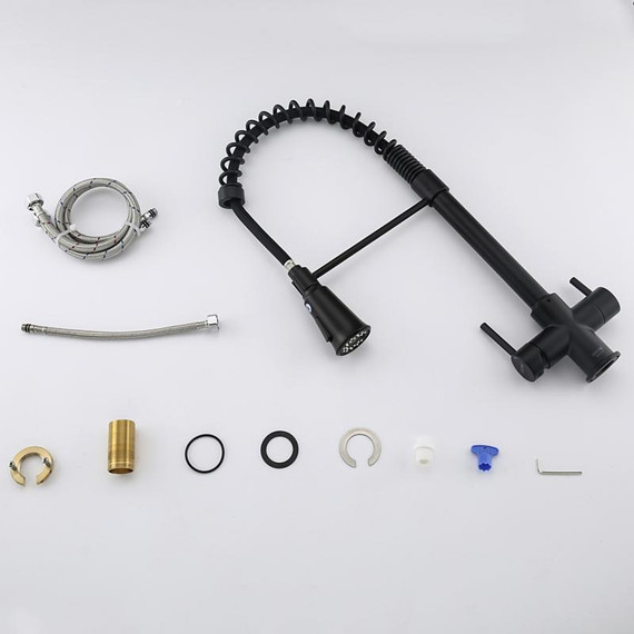 Смеситель для кухни Gappo G4398-66, черный - фото 37