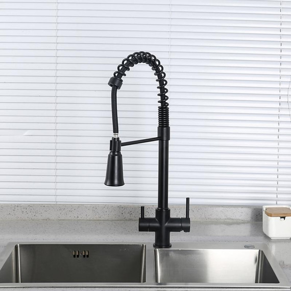 Смеситель для кухни Gappo G4398-66, черный - фото 3