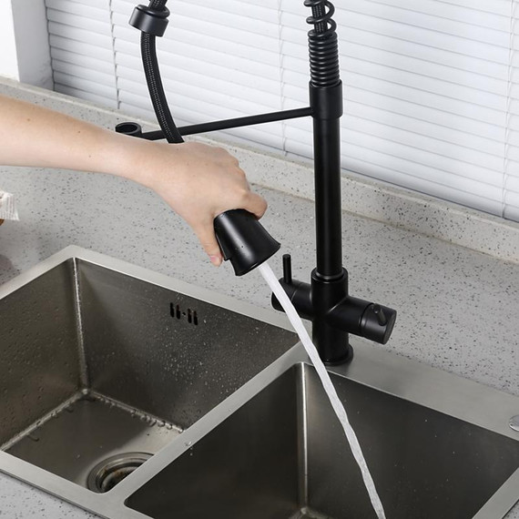 Смеситель для кухни Gappo G4398-66, черный - фото 12