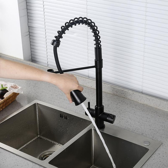 Смеситель для кухни Gappo G4398-66, черный - фото 13