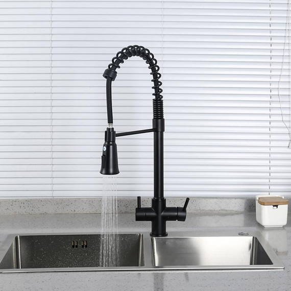 Смеситель для кухни Gappo G4398-66, черный - фото 15