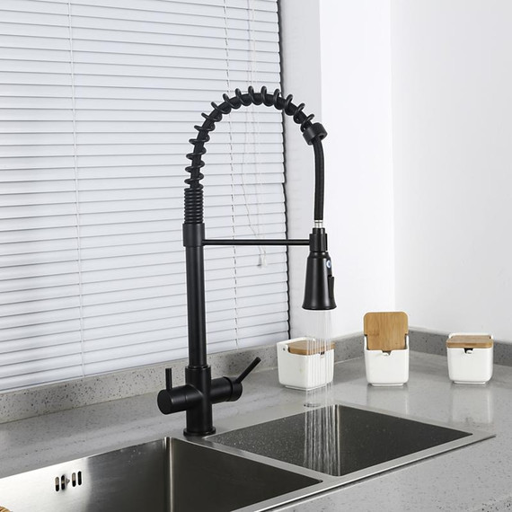 Смеситель для кухни Gappo G4398-66, черный - фото 16