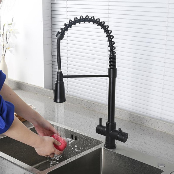 Смеситель для кухни Gappo G4398-66, черный - фото 18