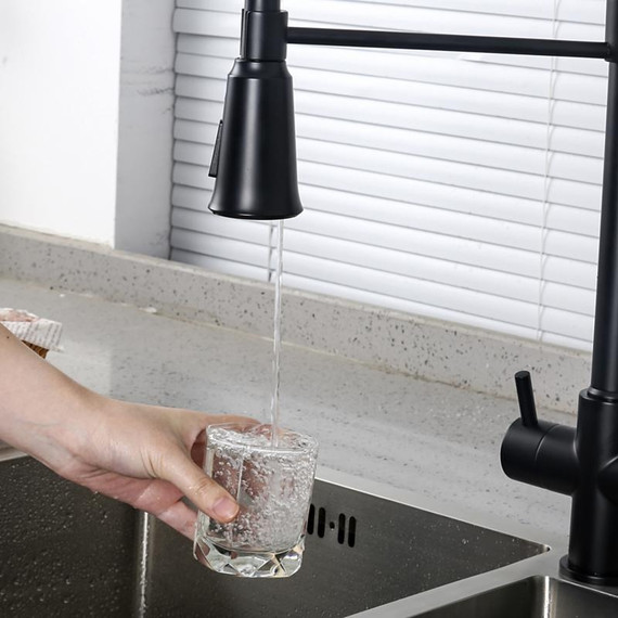 Смеситель для кухни Gappo G4398-66, черный - фото 22