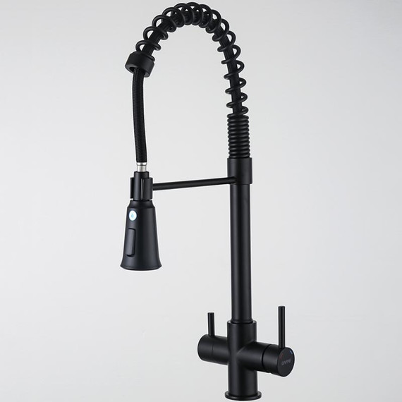 Смеситель для кухни Gappo G4398-66, черный - фото 2