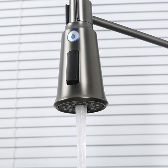 Смеситель для кухни Gappo G4398-69, оружейная сталь - фото 6